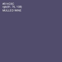#514C6C - Mulled Wine Color Image